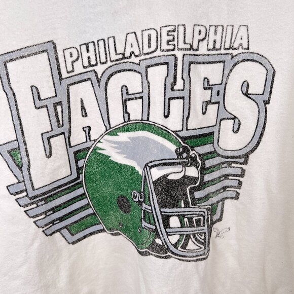 JUNK FOOD Women’s Philadelphia Eagles Kickoff Crop Crew Fleece. Size M - Picture 8 of 10